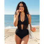 THE MÉLINE — Bikini con inserto in rete rimovibile