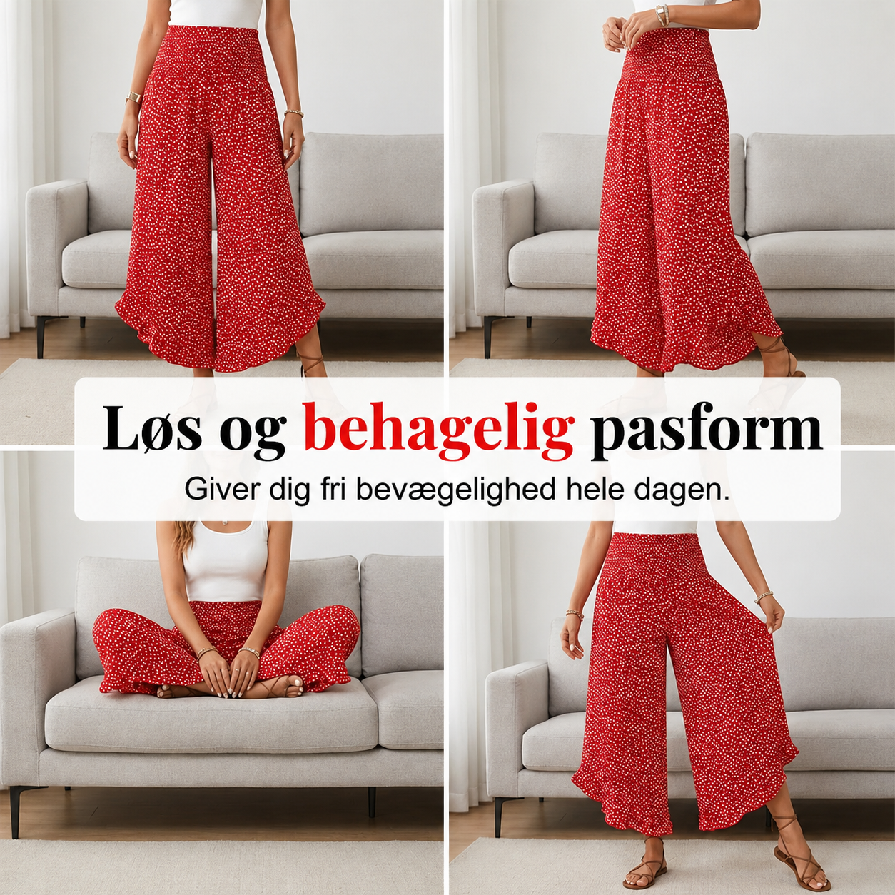 THE FLORÈNE | Pantaloni leggeri a gamba larga