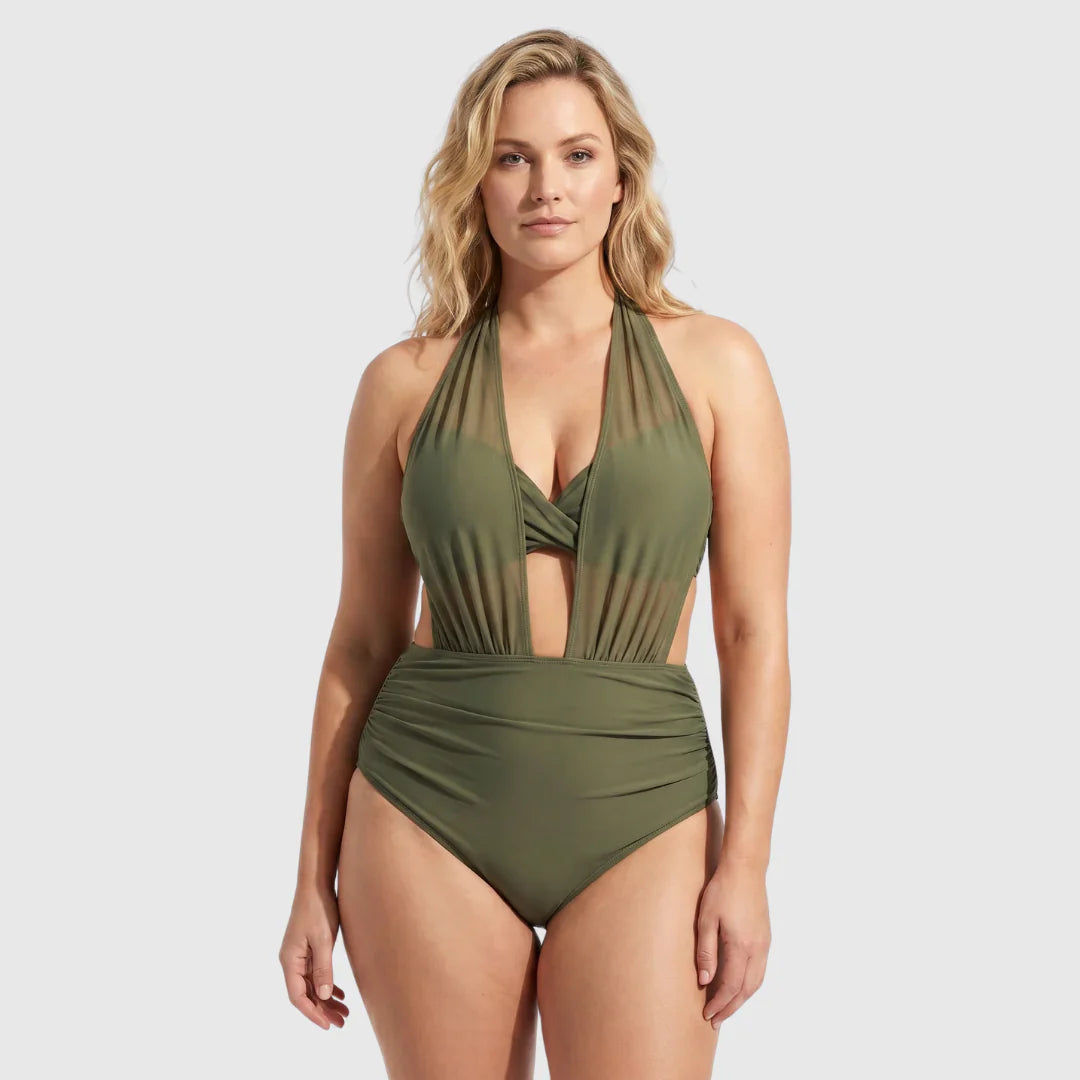 THE MÉLINE — Bikini con inserto in rete rimovibile