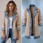 THE LIORÀ — Giacca in denim lavorata a maglia