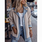 THE LIORÀ — Giacca in denim lavorata a maglia