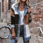 THE LIORÀ — Giacca in denim lavorata a maglia