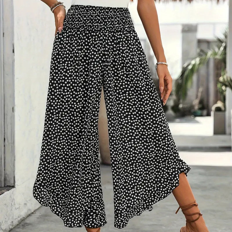 THE FLORÈNE | Pantaloni leggeri a gamba larga